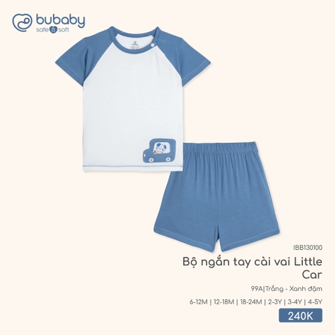 (6M-4Y) BU - Bộ ngắn tay cài vai Little Car - IBB130100