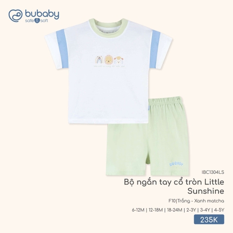 (6M-4Y) BUBaby - Bộ ngắn tay cổ tròn Little Sunshine - IBC1304LS