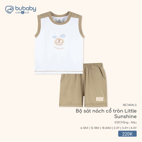 (6M-4Y) BU - Bộ sát nách cổ tròn Little Sunshine - IBC1404LS