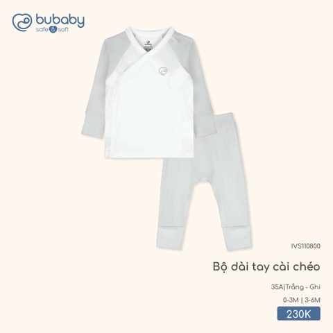 (0M-3M) BU - Bộ dài tay cài chéo IVS110800 - IVS110800