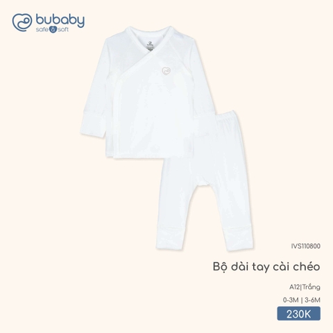 (0M-3M) BU - Bộ dài tay cài chéo IVS110800 - IVS110800