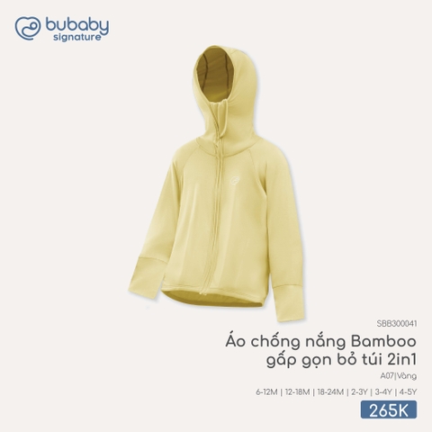 (6M-4Y) BU - Áo chống nắng Bamboo gấp gọn bỏ túi 2in1 - SBB300041