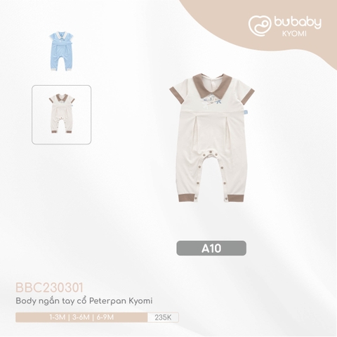 (1M-6M) BU - Body ngắn tay cổ Peterpan BBC230301 - Be