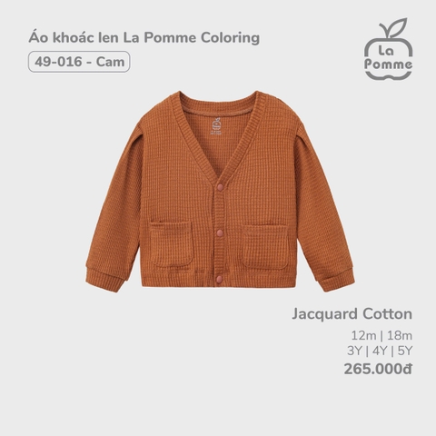 (12M-4Y) LP - Áo khoác len La Pomme Coloring - Cam
