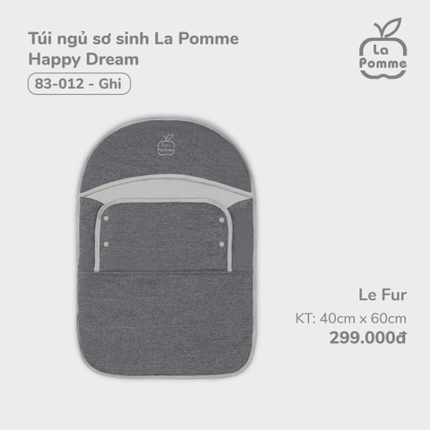 (FS) LP - Túi ngủ sơ sinh La Pomme Happy Dream - Ghi