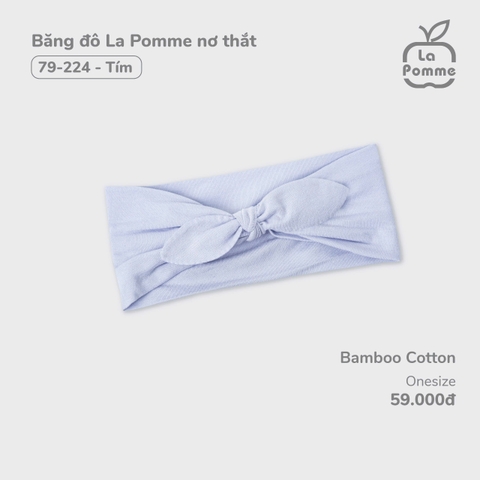 (FS) LP - Băng đô La Pomme nơ thắt - Tím