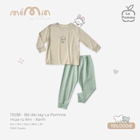 (6M-2Y) LP - Bộ dài tay La Pomme mùa ru êm - Xanh