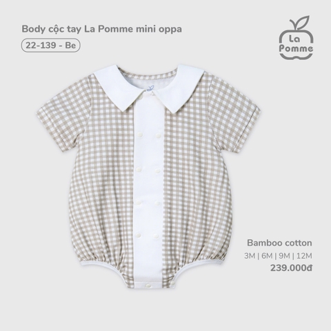 (3M-12M) LP - Body cộc tay La Pomme mini oppa - Be
