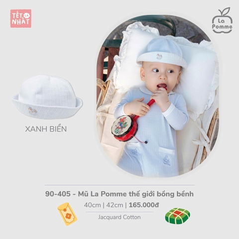 (40cm-42cm) LP - Mũ La Pomme thế giới bồng bềnh - Xanh biển