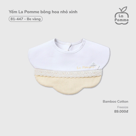 (FS) LP - Yếm La Pomme bông hoa nhỏ xinh - Be vàng