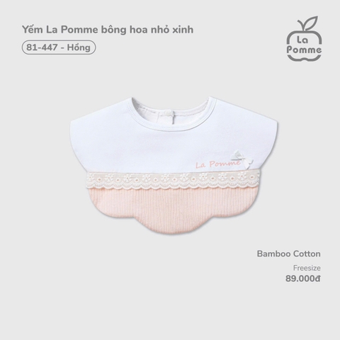 (FS) LP - Yếm La Pomme bông hoa nhỏ xinh - Hồng