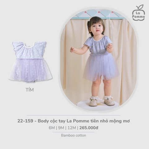 (6M-12M) LP - Body cộc tay La Pomme tiên nhỏ mộng mơ - Tím