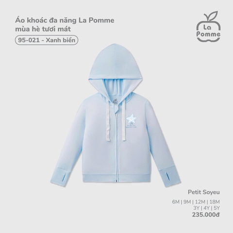 (6M-4Y) LP - Áo khoác đa năng La Pomme mùa hè tươi mát - Xanh biển