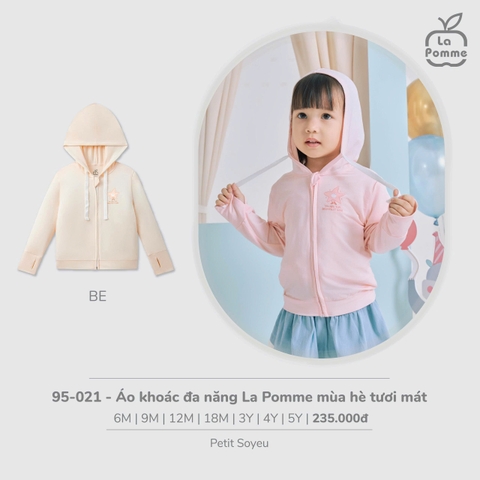 (6M-4Y) LP - Áo khoác đa năng La Pomme mùa hè tươi mát - Be