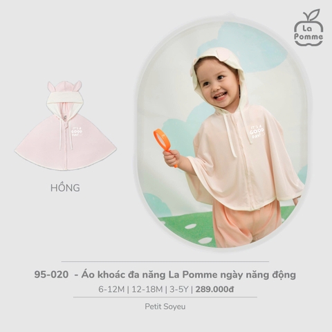 (6M-3Y) LP - Áo khoác đa năng La Pomme ngày năng động - Hồng