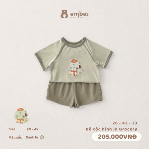 (9M-3Y) EMBES - Bộ cộc hình in embes Grocery - 26-K2-33