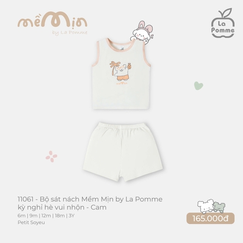 (6M-2Y) LP - Bộ sát nách Mềm Mịn by La Pomme kỳ nghỉ hè vui nhộn - Cam