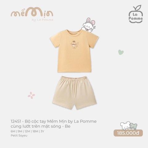 (6M-2Y) LP - Bộ cộc tay Mềm Mịn by La Pomme cùng lướt trên mặt sóng - Be