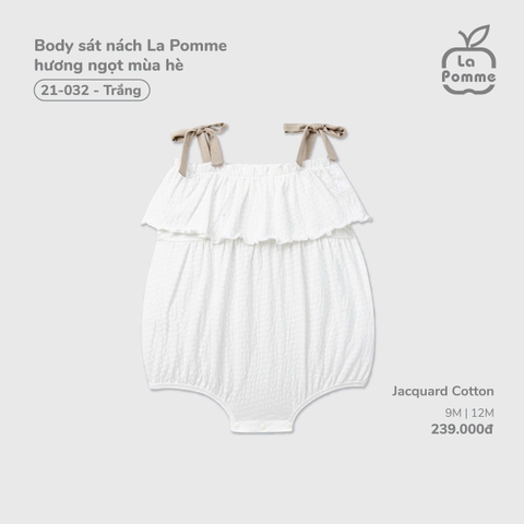 (9M-12M) LP G20 - Body sát nách La Pomme hương ngọt mùa hè - Trắng