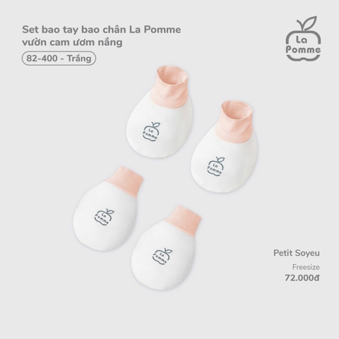 (FS) LP - Set bao tay bao chân La Pomme vườn cam ươm nắng - FS