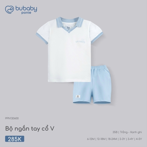 (6M-4Y) BU - Bộ ngắn tay Polo cổ V - PPN130600