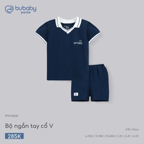 (6M-4Y) BU - Bộ ngắn tay Polo cổ V - PPN130600