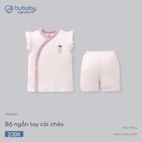 (0M-6M) BU - Bộ ngắn tay cài chéo - SBB130801