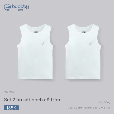 (6M-4Y) BU - Set 2 áo sát nách cổ tròn - IVS340400