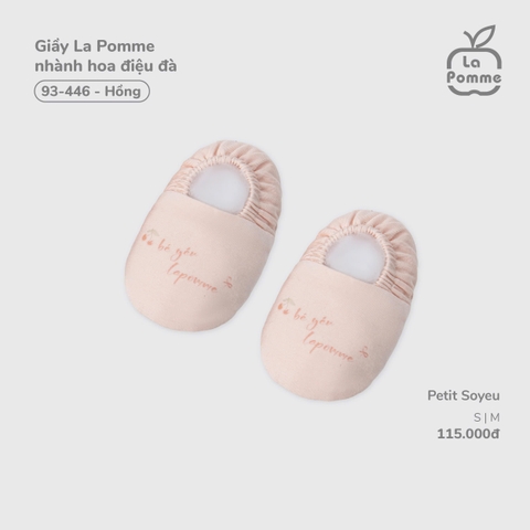 (SML) LP - Giầy La Pomme nhành hoa điệu đà - Hồng