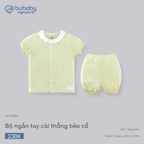 (0M-9M) BU - Bộ ngắn tay cài thẳng bèo cổ - SVS1302BC