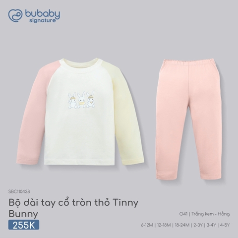 (6M-4Y) BU - Bộ dài tay cổ tròn thỏ Tinny Bunny - SBC110438