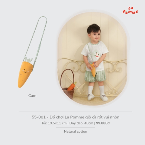 (FS) LP - Đồ chơi La Pomme giỏ cà rốt vui nhộn - Cam