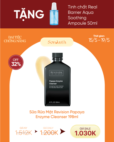 Sữa Rửa Mặt Revision Papaya Enzyme Cleanser 198ml