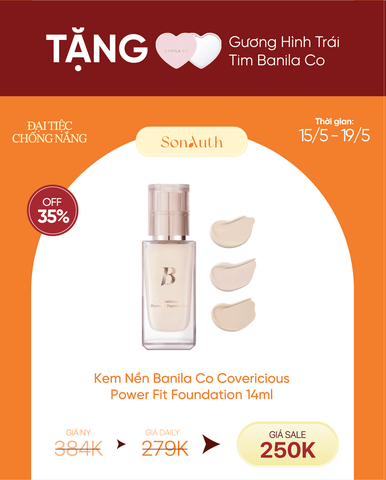 Kem Nền Banila Co Covericious Power Fit Foundation SPF45 14ml