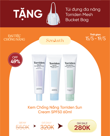 Kem Chống Nắng Torriden Dive In Mild Sun Cream SPF50 60ml