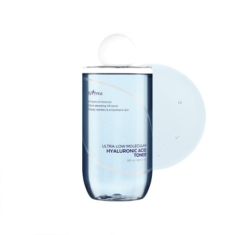 Nước Cân Bằng Isntree Ultra Low Molecular Hyaluronic Acid Toner 300ml