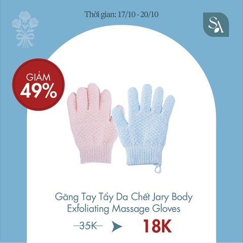 Găng Tay Tẩy Da Chết Jary Body Exfoliating Massage Gloves