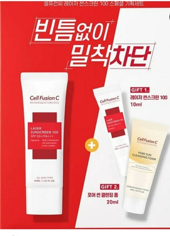 Bộ Dưỡng Da Cell Fusion C Laser Sunscreen SPF50+ Set