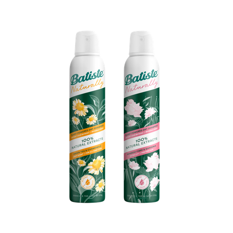 Dầu Gội Khô Batiste Naturally Dry Shampoo 200ml