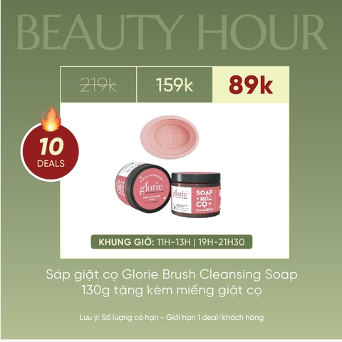 Soap Rửa Cọ Trang Điểm Glorie Brush Cleansing Soap 130g