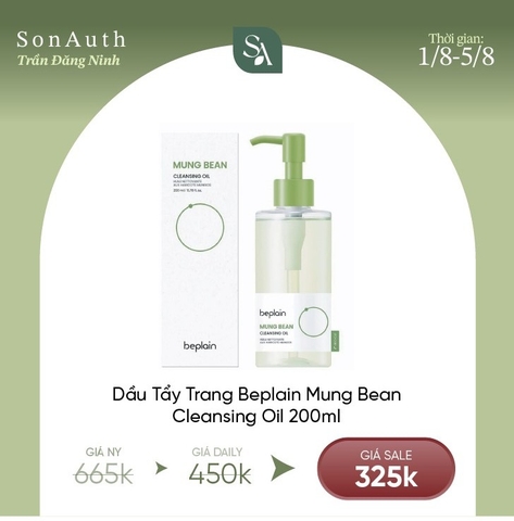 Dầu Tẩy Trang Beplain Mung Bean Cleansing Oil 200ml