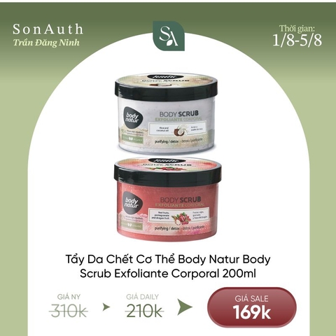 Tẩy Tế Bào Chết Cơ Thể Body Natur Body Scrub Exfoliante Corporal 200ml