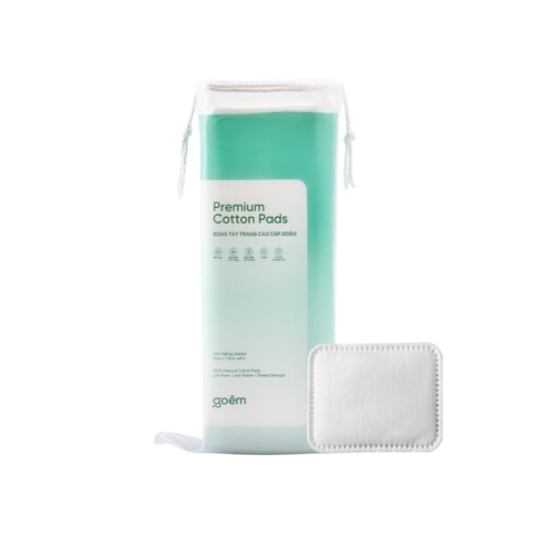Bông Tẩy Trang Cao Cấp Goêm 100% Cotton