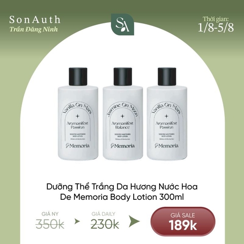 Dưỡng Thể Trắng Da Hương Nước Hoa De Memoria Body Lotion 300ml