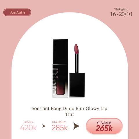 Son Bóng Thuần Chay Dinto Blur-Glowy Lip Tint 3.5g