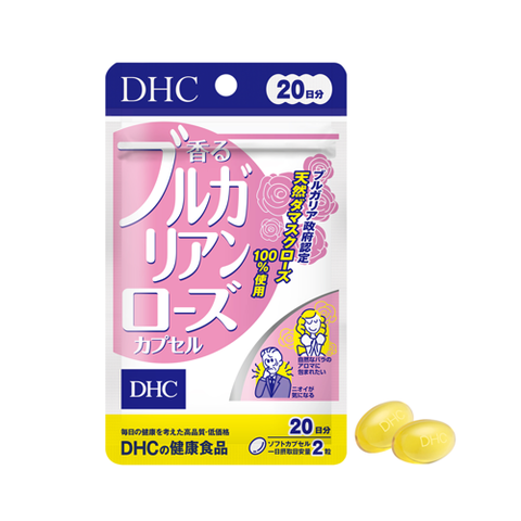 Viên Uống DHC Bulgarian Rose Capsule Dầu Hoa Hồng