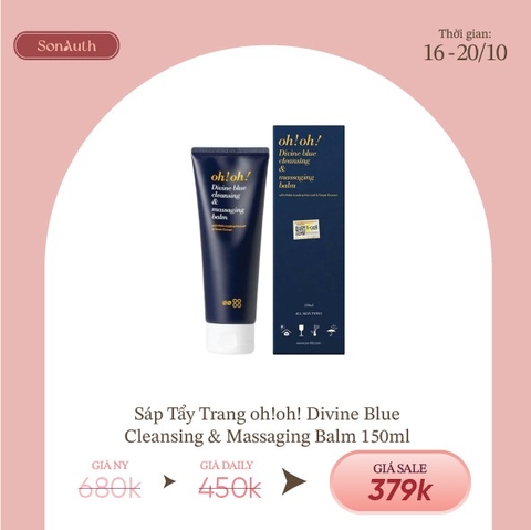 Sáp Tẩy Trang Oh! Oh! Divine Blue Cleansing & Massaging Balm 150ml (NK)
