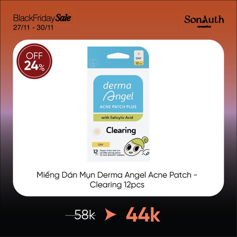 Miếng Dán Mụn Chuyên Biệt Derma Angel Acne Patch 12pcs