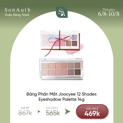 Bảng Phấn Mắt Joocyee 12 Shades Eyeshadow Palette 14g