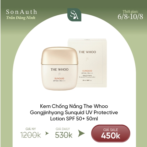 Kem Chống Nắng Hạ Nhiệt The Whoo Gongjinhyang Sunquid UV Protective Lotion 50ml